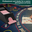 Blackjack Set for 4 Decks Pokers, Poker Accessories Casino Card Shufflers Card Dealer, ABS Blackjack Poker Set Playing Card Dispenser, Poker Card Dealer...
