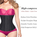 YIANNA Waist Trainer for Women Latex Underbust Waist Corsets Cincher Hourglass Body Shaper 4 Hooks