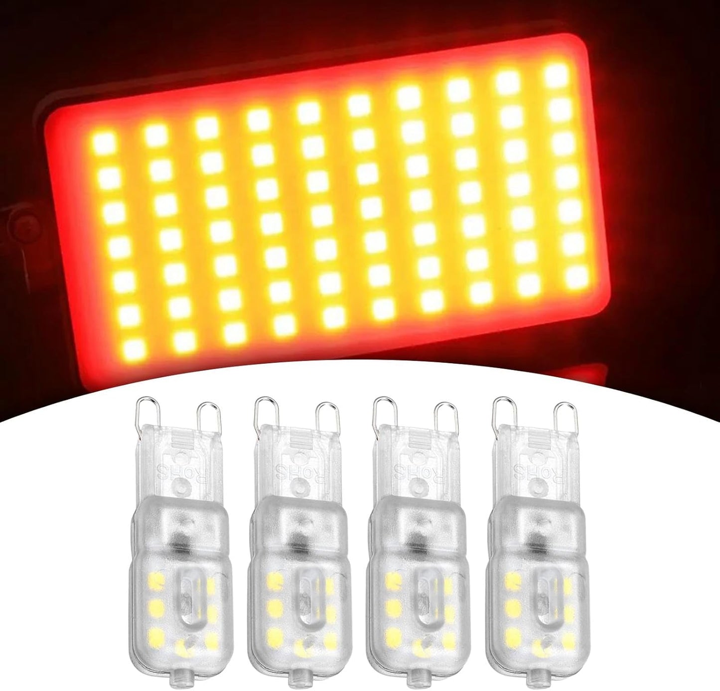 Generic 8 Pieces G9 LED Bulb LED Bulbs 3000K, Corn Lamp LED Corn Light for Wall Sconces, Vanity Mirror Light, Pendant Lamp, 3W