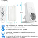 Radio Exhaust Control with Window Magnetic Contact and Radio Socket for Cooker Hood Fireplace Window Switch Wireless Window Contact Switch