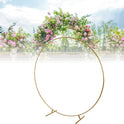 Miokycl Round Backdrop Stand Iron Circle Wedding Arch Stand for Valentine's Day Wedding Birthday Christmas Decoration 6.7ft Gold