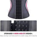 YIANNA Waist Trainer for Women Latex Underbust Waist Corsets Cincher Hourglass Body Shaper 4 Hooks