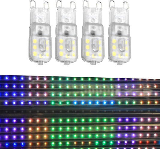 Generic 8 Pieces G9 LED Bulb LED Bulbs 3000K, Corn Lamp LED Corn Light for Wall Sconces, Vanity Mirror Light, Pendant Lamp, 3W