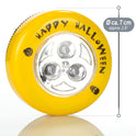 COM-FOUR® 2 x LED Halloween Flashing Pumpkins for Hollowed and Carved Pumpkins - Pumpkin Light (Set LED - 2 x Yellow)