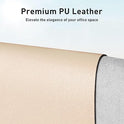 Aothia Non-Slip Waterproof PU Leather Desk Pad Protector for Mouse, Writing Desk, Office, Home, Laptop Blotter