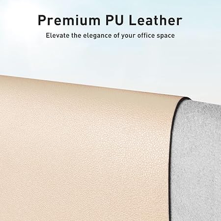 Aothia Non-Slip Waterproof PU Leather Desk Pad Protector for Mouse, Writing Desk, Office, Home, Laptop Blotter