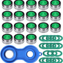 Gebildet 18pcs Jet Regulator M24 Faucet Strainer Insert, for Faucets Material Brass of Chrome Plated with ABS Plastic Filter + 1 Piece Aeration Wrench