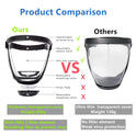 Transparent Anti-spray Face Shield Kitchen Protective Mask Splash-proof Full Face Cover Unisex Clear Goggles Kitchen Tools with PM2.5 filter