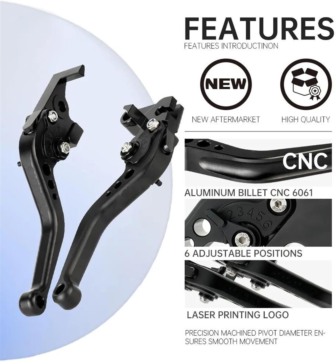 FVXAWZVE Clutch Brake Pivot Handle Lever for Yamaha Xmax 250 XMAX300 XMAX400 Xmax X-MAX 250 300 400 Motorcycle Adjustable Aluminum Brake Clutch Lever Brake...