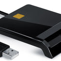 CSL - USB external smart card reader - Plug and Play - Power status LED - USB bus powered - HBCI Capable - Windows 11 compatible – black – high speed –...