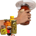 Jar Opener,Remove Stubborn Lids Under Cabinet Jar Lid & Bottle Opener Ideal Kitchen Gadget for Weak Hands and Seniors with Arthritis