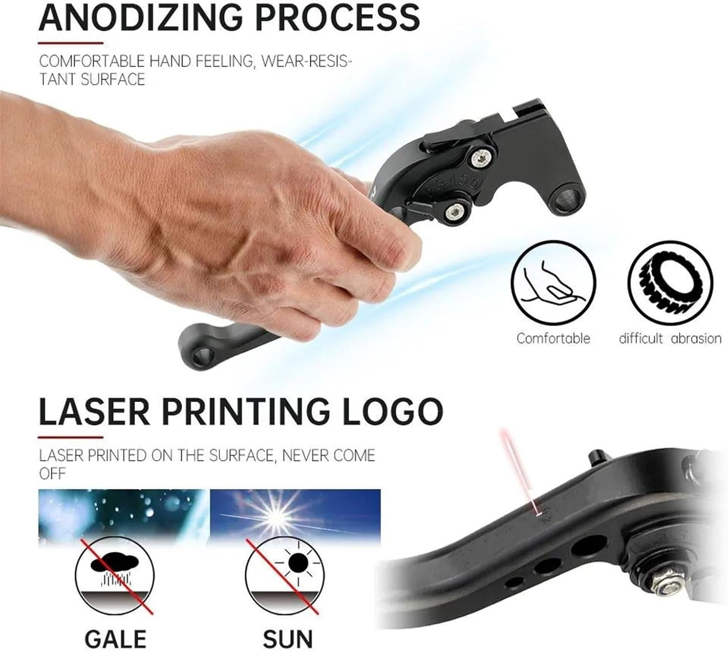 FVXAWZVE Clutch Brake Pivot Handle Lever for Yamaha Xmax 250 XMAX300 XMAX400 Xmax X-MAX 250 300 400 Motorcycle Adjustable Aluminum Brake Clutch Lever Brake...