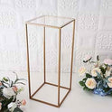 Gold Metal Flower Vase Stand – Wedding Column Centerpiece Rack for Events & Parties