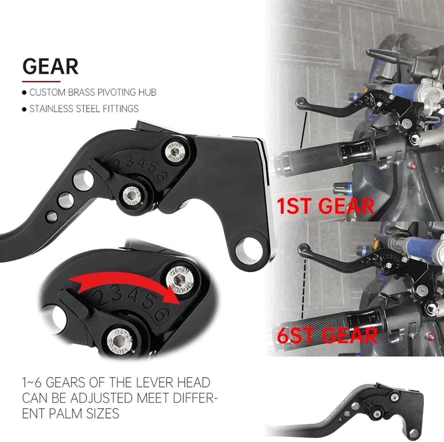 FVXAWZVE Clutch Brake Pivot Handle Lever for Yamaha Xmax 250 XMAX300 XMAX400 Xmax X-MAX 250 300 400 Motorcycle Adjustable Aluminum Brake Clutch Lever Brake...