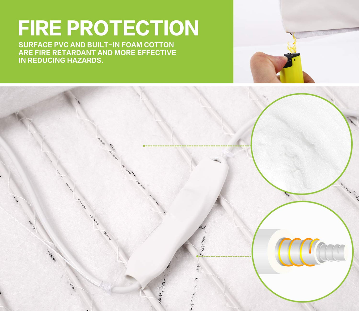 Pecute Haustier Heizkissen – Heizmatte für Hund & Katze, Wasserdichte Wärmedecke mit Konstanter Temperatur, L 65×50cm