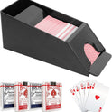 Blackjack Set for 4 Decks Pokers, Poker Accessories Casino Card Shufflers Card Dealer, ABS Blackjack Poker Set Playing Card Dispenser, Poker Card Dealer...