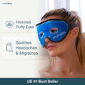 Cooling Eye Mask - Reusable Gel Eye Mask Cold Pack - Our Ice Eye Mask Soothes Puffy Eyes & Dark Circles - Relieve Your Headaches & Sinus Pain with...