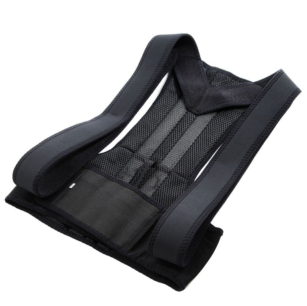 Bag Well Adjustable Back Posture Corrector Brace Posture Support Correction Belt for Men Women Back Shoulder Support Belt M