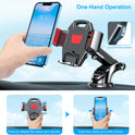 Beikell Car Phone Holder, Adjustable Car Phone Holder, 360° Rotation - Phone Holder for Car with One Button Release and Strong Sticky Gel Pad for Mobile...