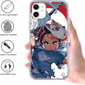Eouine Case for Apple iPhone 11 Case (6.1 Inches), Soft Transparent TPU Silicone Protective Case with Anime Demon Slayer Tanjirou Nezuko, STO...
