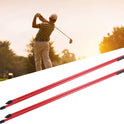 Collapsible Alignment Sticks,Fiberglass Golf Alignment Sticks, Golf Alignment Rods - Improve Swing Precision, 2 Section Foldable Design(Orange)