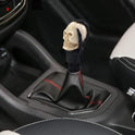 Thruifo Manual Car Knob Shift Handle Magic Skeleton Stick Fits Most MT Gears Beige and Black