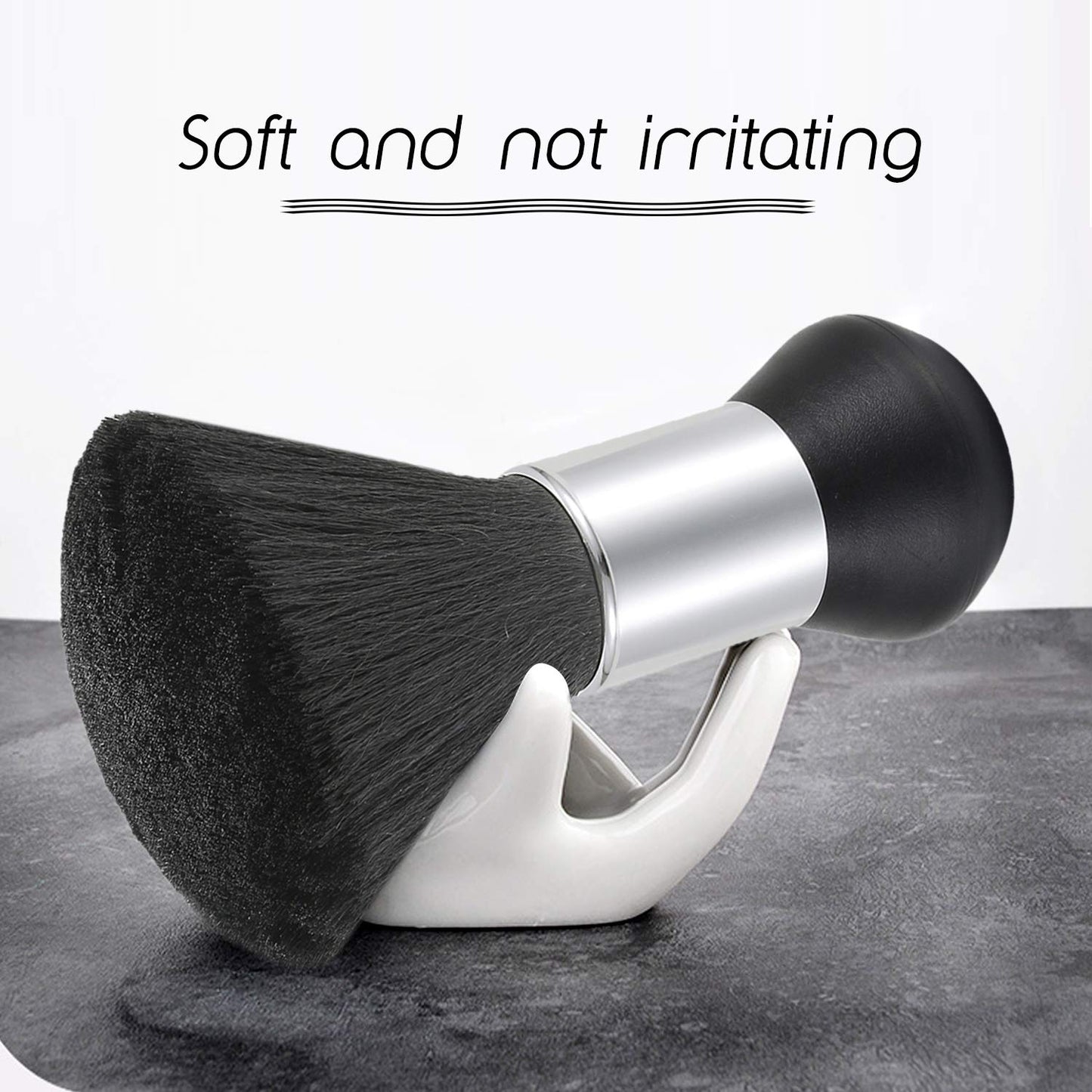 JewelryWe Professional Barber Neck Duster Brush Hair Cutting Kits Hair Salon Hair Removal Brush Broken Hairbrush Haircut Special Cleaning Brush