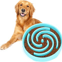 Slow Feeder Large Dog Bowl - Non Slip Maze Puzzle Bowl for Medium Dogs - Blue