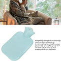 500ML Hot Water Bag, Thicken Soft PVC Hot Water Bag, Pressure Resistant Explosion Proof Portable Warm Water Bottle for Hand Back Neck (Blue)