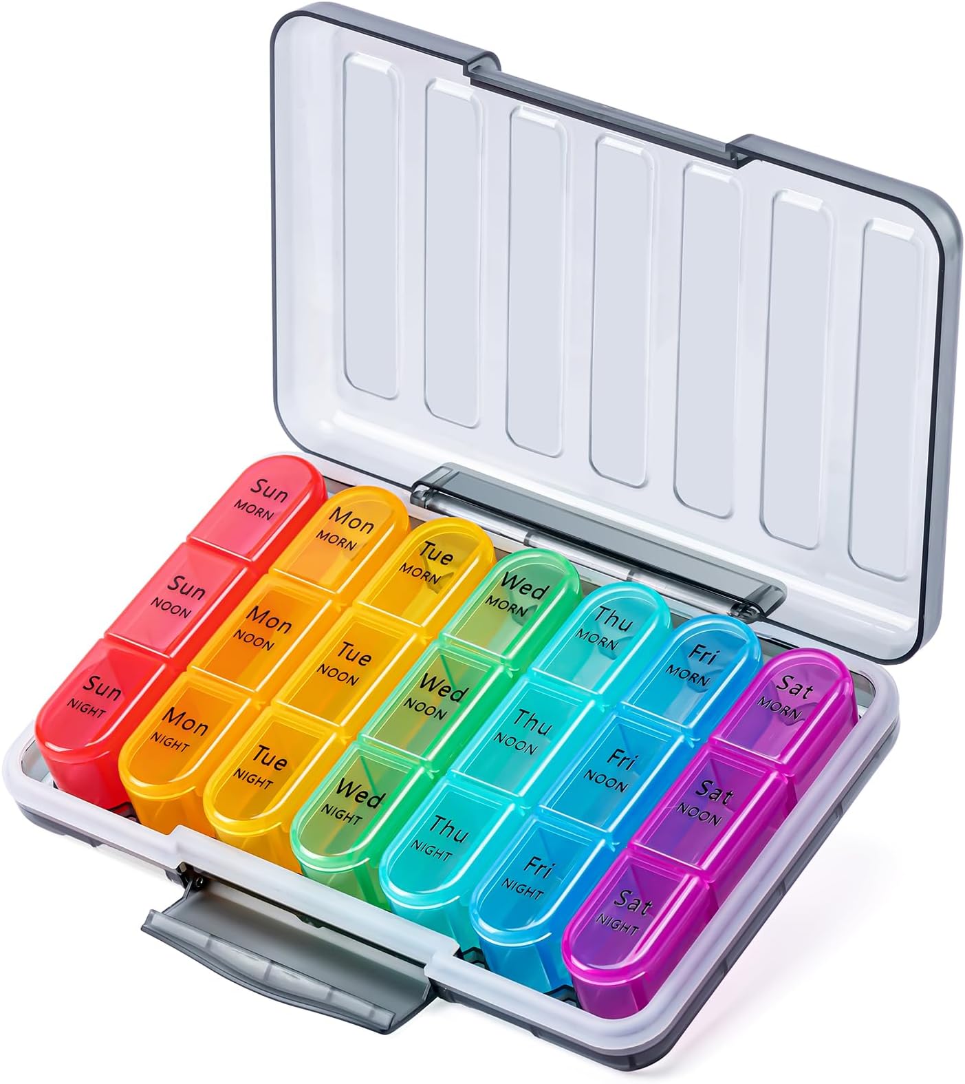 7-Day Pill Organizer – Morning, Lunch, Evening Compartments