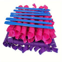 pack of 4 12pcs in each pack Heatless Spiral Hair Curlers – No-Heat Curling Rollers Styling Kit