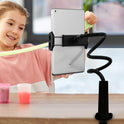 Aduro Solid-Grip iPad Stand Holder 360 Adjustable Universal Gooseneck Lazy Tablet Stand for Desk – Swivel Durable Rubberized Video Mount for Recording...