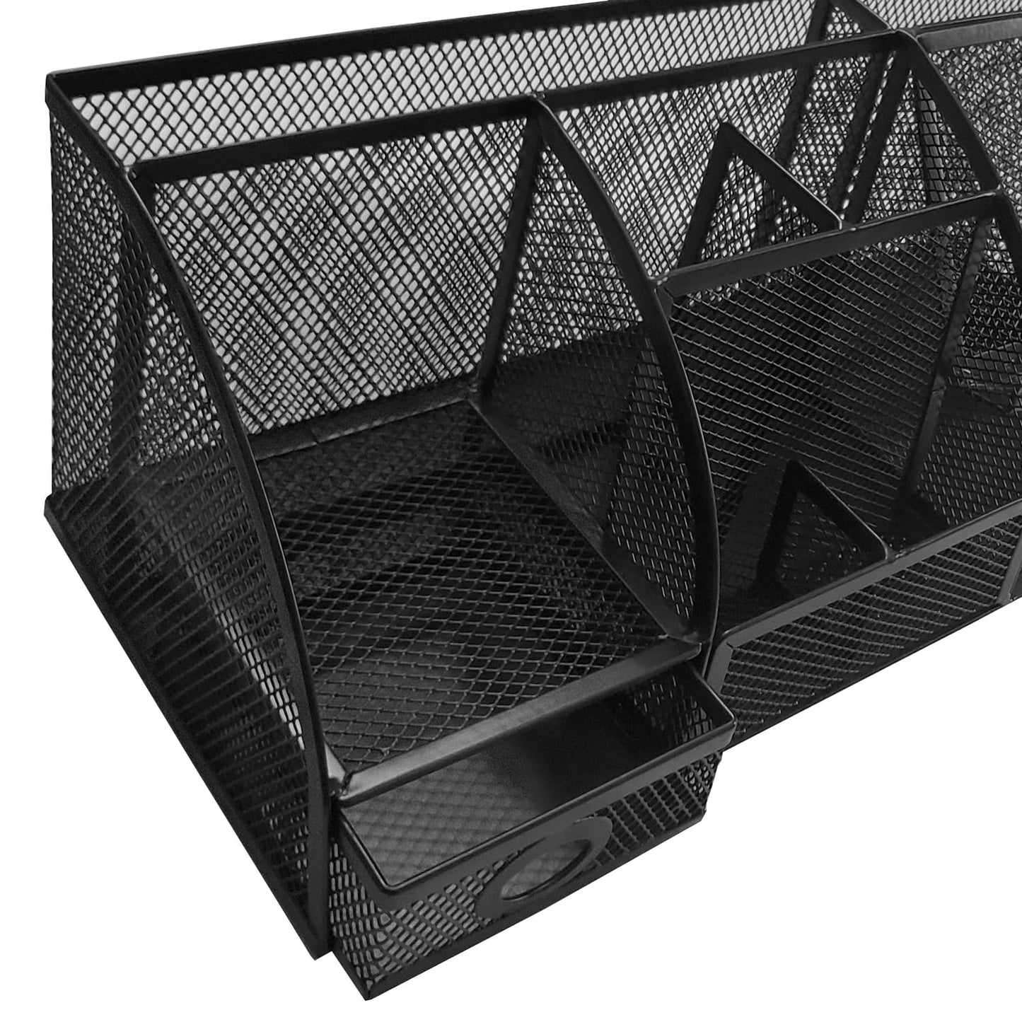 Metal Desk Organizer Pen Pencil Holder – Office Stationery Storage Stand