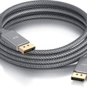 CSL - 4k DisplayPort Cable 3 m - DisplayPort to DisplayPort - DP 1.2-4K 60Hz and 2K 144Hz - Bandwidth of up to 21.6 Gbits - Connection Cable - for Monitor...