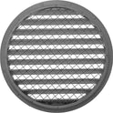 Vent Systems 12” Inch Aluminum Steel Soffit Vent Cover – Round Louvered Air Vent Grille with Built-in Mesh Screen and Flange – Heavy-Duty HVAC Register for...