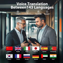 AI Language Translation Earbuds Real-Time 2-Way Translator with 143 Languages & Accents, 3-1 Wireless Earbuds Smart Touch Control,