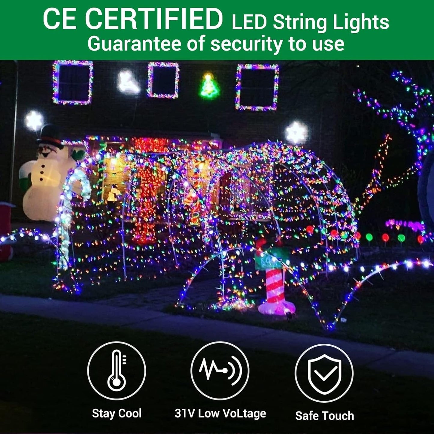 Aurora Four Colours 20 m 200 Lights UK LW