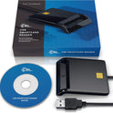 CSL - USB external smart card reader - Plug and Play - Power status LED - USB bus powered - HBCI Capable - Windows 11 compatible – black – high speed –...
