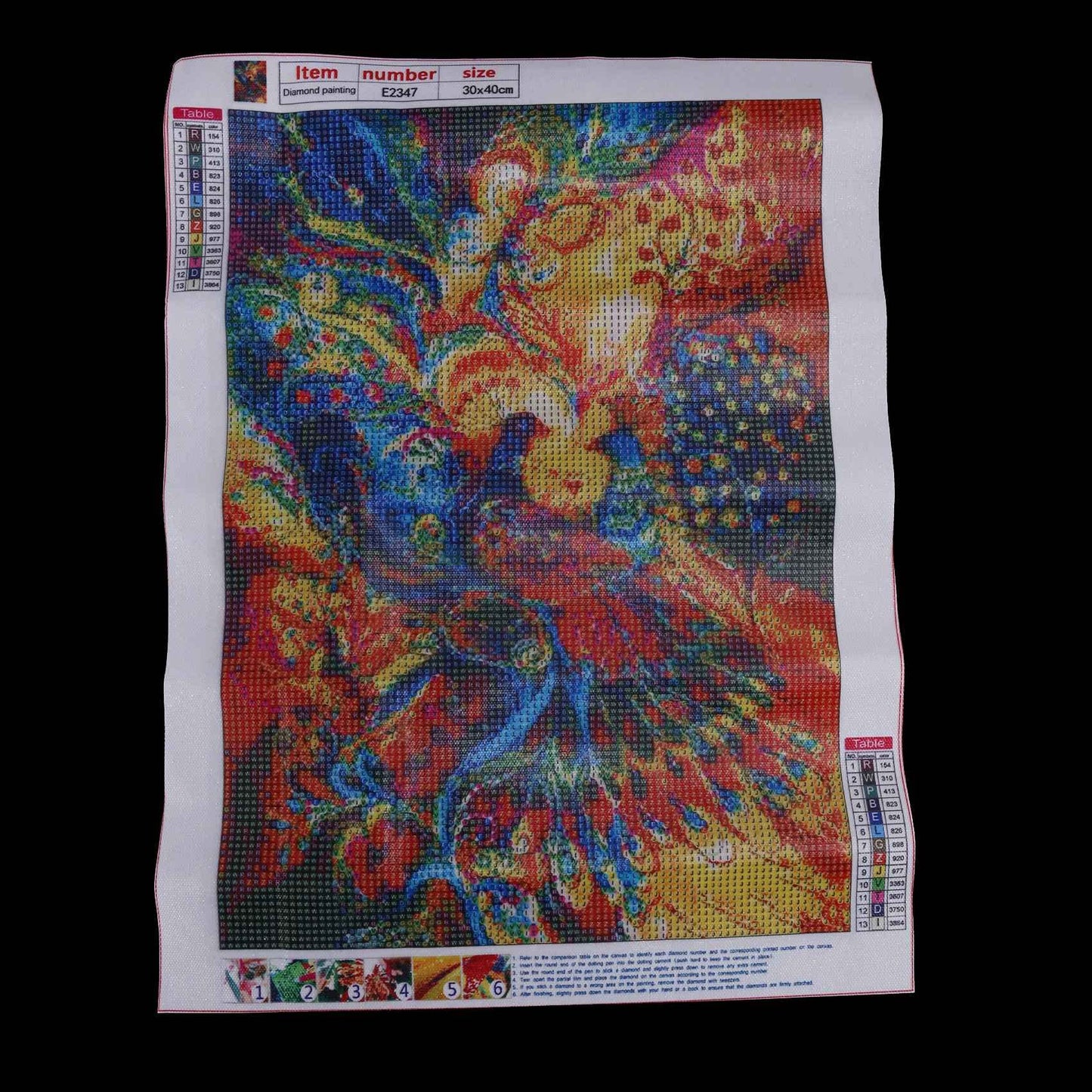 Henrty DIY Full Round Drill Embroidery Gift Home Decor Gift