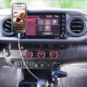 GOgroove FlexSMART X2 Mini In-Car Bluetooth FM Transmitter for Charging, Music Control & Hands-Free Calls