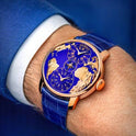 Men's Fashion JACOB Personalized and Trendy Mechanical Watch Waterproof Business Blue Planet Watch