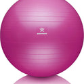 BODYMATE Anti-burst Exercise Ball - Includes Ebook and air pump - Gym-quality Swiss ball for fitness, pregnancy & birth and sizes