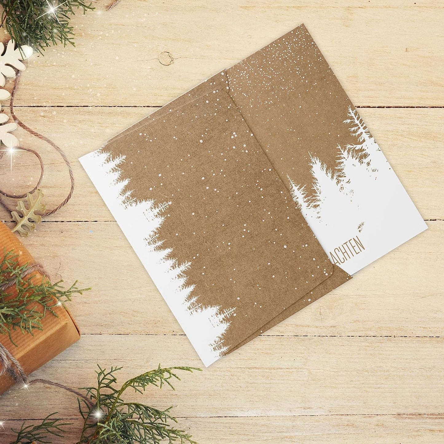 Christmas Cards with Envelope Set (12 Pieces) - A6 Folding Cards for Christmas - Christmas Postcard with Envelopes for Your Christmas Greetings - Cool...