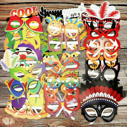 27 pcs PowerTRC Photo Booth Props – Funny Party & Event Set