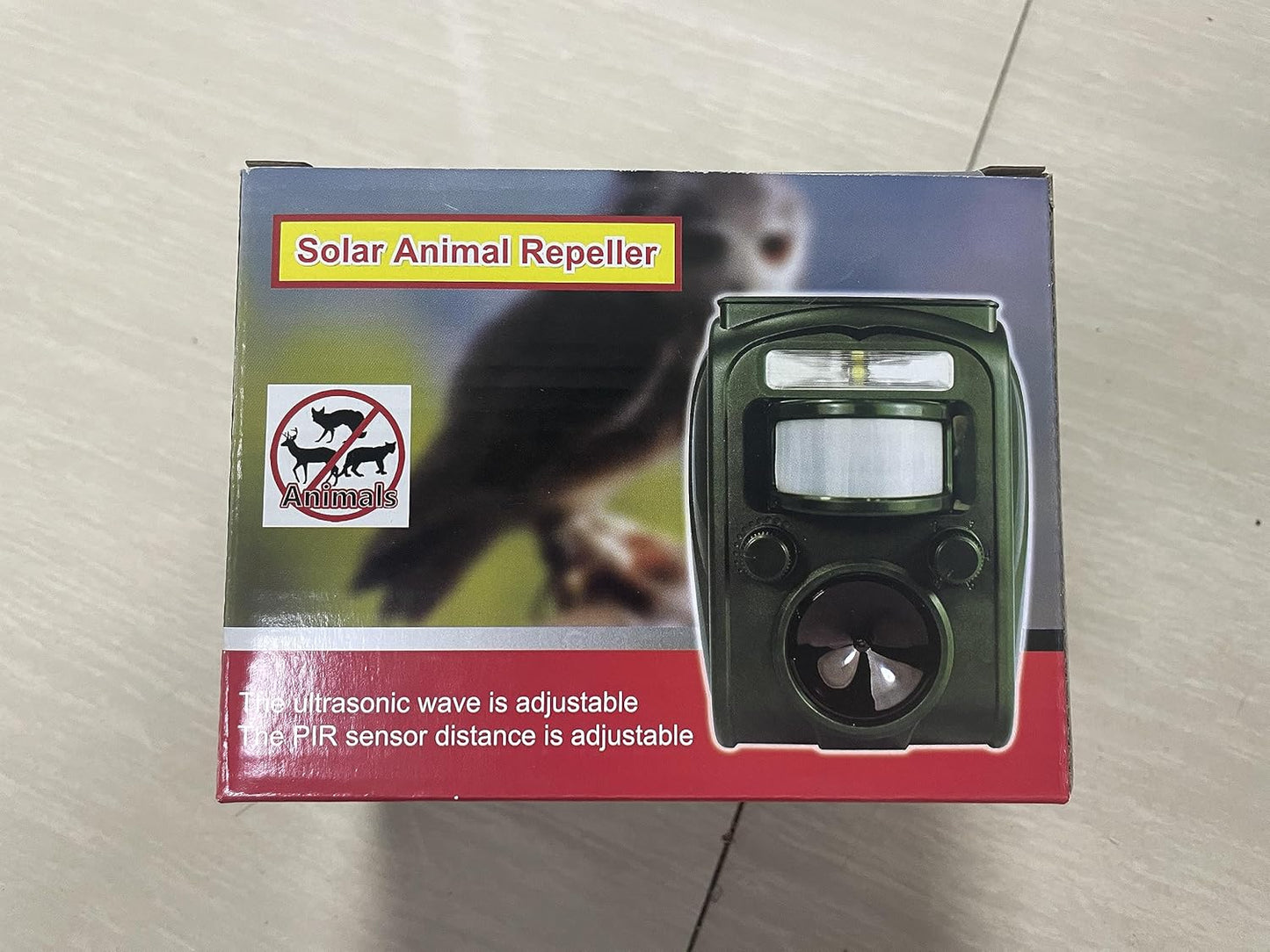 ANIREPUR Cat Repellent, Ultrasonic Solar Powered Animal Deterrent for Garden, Pigeons, Birds, Dogs, Cats, Mice, Foxes, 5 Adjustable Modes