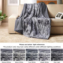 Bedsure GentleSoft Sherpa Throw Blanket – Plush Fleece & Fuzzy Faux Fur, Warm Cozy Tie-Dye Blanket for Couch, Sofa, Bed, Women’s Gift, 50x60 Inches, Grey
