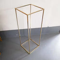 Gold Metal Flower Vase Stand – Wedding Column Centerpiece Rack for Events & Parties