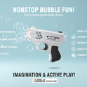 Electric Rechargeable Bubble Blaster – Automatic Bubble Gun Toy for Kids & Outdoor Play