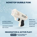 Electric Rechargeable Bubble Blaster – Automatic Bubble Gun Toy for Kids & Outdoor Play