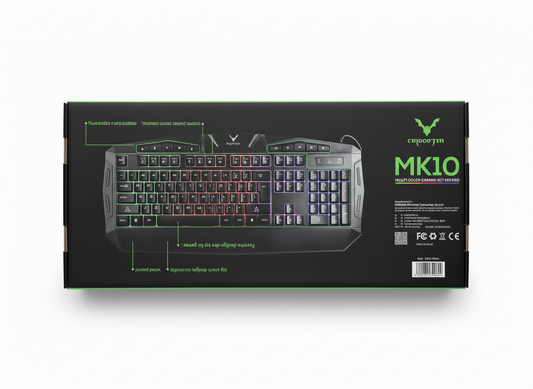 CHIROPTER MK10 GAMING RGB KEYBOARD,RGB Backlit Gaming Keyboard